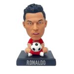 Super Hero Action Figure Limited Edition Bobblehead with Mobile Holder for Car Dashboard, Office Desk & Study Table (Ronaldo)