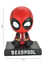 Deadpool Super Hero Action Figure Limited Edition Bobblehead with Mobile Holder for Car Dashboard, Office Desk & Study Table - Image 5