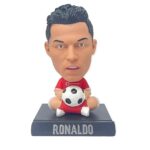 Super Hero Action Figure Limited Edition Bobblehead with Mobile Holder for Car Dashboard, Office Desk & Study Table (Ronaldo) - Image 3