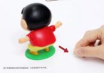 Unyks Star Dancing Shinchan Action Figure 8 cm | Crayon Shin-chan Collectible Toy | Cute Anime Figurine for Kids & Fans | Dancing Pose Miniature Desk & Car Dashboard Décor (Shinchan E) - Image 2