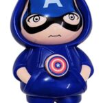 Unyks Star Toy Face Changing Doll Key Holder Cartoon Character Keychain for Men Gifts (Captai Americ)
