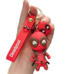 Unyks Star Cute 3D Silicon Cartoon Keychain - Cute Design Key Holder for Bags, Backpacks, and Keys (Dead X Cross)