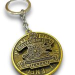 Unyks Star Royal Keychain | Premium Metal Bike Key Ring for Riders | Vintage Brass Finish Key Holder for Men & Women | Stylish Gift for Bikers - Roya Enfeld - Multicolor