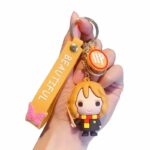 Unyks Star Cute 3D Silicon Cartoon Keychain - Cute Design Key Holder for Bags, Backpacks, and Keys (UN-Hermonie)