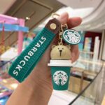 Unyks Star Cute 3D Silicon Cartoon Keychain - Cute Design Key Holder for Bags, Backpacks, and Keys (UN-Starbuck Panda)