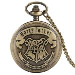 Unyks Star Pocket Watch Metal Keychain Retro Vintage for Gifting With Key Ring Anti-Rust (Harry Potter)