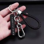 Unyks Star Keychain Anti-Lost Number Card with Braided Rope Quick Link Safety Chain | Heavy Duty Key Ring Hook Rigging Accessories Tool for Men & Women (Anti-lost Keychain)