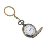 Unyks Star Analog - Vintage Motorbike Pocket Watch Keychain - Gift For Christmas Day, New Year, Birthday, Rakshabandhan For Brother, Bro, Bhai, Boyfriend, Friend - Keyring, white, gold (Dad) - Image 2