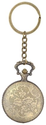 Unyks Star Analog - Vintage Motorbike Pocket Watch Keychain - Gift For Christmas Day, New Year, Birthday, Rakshabandhan For Brother, Bro, Bhai, Boyfriend, Friend - Keyring, white, gold (Dad) - Image 3