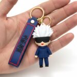 Unyks Star Cute 3D Silicon Cartoon Keychain - Cute Design Key Holder for Bags, Backpacks, and Keys (UN-Jujuts Kaise)