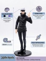 Unyks Star Gojo Action Figure 21.5 CM Anime Figurine | Jujutsu Kaisen Gojo Satoru Statue | Premium PVC Collectible Figure | Desk Car Decor Toy | Anime Merchandise Gift for Fans Boys Girls (Gojo 21.5) - Image 3
