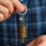 Unyks Star Guardian Bell KeyChain Tibetan Key Chain Good Luck Key Chain (Gurdian Bell F Multi Color)