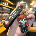 Unyks Star Cute 3D Silicon Cartoon Keychain - Cute Design Key Holder for Bags, Backpacks, and Keys (Harry A)