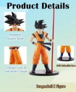 Unyks Star Goku Action Figure with Stick 23 cm | Dragon Ball Anime Action Figure Toy - Image 2