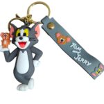Unyks Star Cartoon Keychains for Girls & Boys – Cute Silicone Keyring Accessories for Kids, Fun Charms for Backpack, Purse, Car – Kawaii Key Holder Gift for Birthday (Tom Jerry Hand)