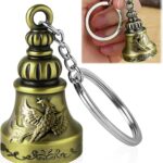 Unyks Star Guardian Bell KeyChain Tibetan Key Chain Good Luck Key Chain (Gurdian Bell C Multi Color)