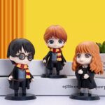 Unyks Star Harry Potter 5 Pc Action Figure Set – Special Edition Collectible Figures with Pet | Dashboard Toy, Cake Topper, Desk & Study Table Decoration | Gift for Kids & Fans (Harry Set of 5) - Image 4