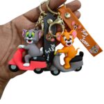 Unyks Star Cartoon Keychains for Girls & Boys – Cute Silicone Keyring Accessories for Kids, Fun Charms for Backpack, Purse, Car – Kawaii Key Holder Gift for Birthday (Tom & Jerry Sooty A)