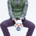 Unyks Star Joker Dashboard Figurine for Car 11 cm with Mask | Joker Action Figure Doll Model | Anti-Slip Base Car Interior Decoration Showpiece | Collectible Joker Statue Gift for Fans
