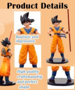 Unyks Star Action Figure | 23 CM | Dragon Ball Z Action Figures | Anime Action Figures | Goku Fans | Action Figures | Anime Figure | Anime Merchandise | Action Figures for Collectible (Goku IV) - Image 3