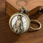 Unyks Star Analog - Vintage Motorbike Pocket Watch Keychain - Gift For Christmas Day, New Year, Birthday, Rakshabandhan For Brother, Bro, Bhai, Boyfriend, Friend - Keyring, white, gold (Pubg) - Image 6