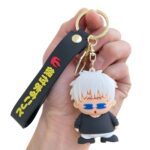 Unyks Star Cartoon Keychains for Girls & Boys – Cute Silicone Keyring Accessories for Kids, Fun Charms for Backpack, Purse, Car – Kawaii Key Holder Gift for Birthday (Sunglass Gojo)